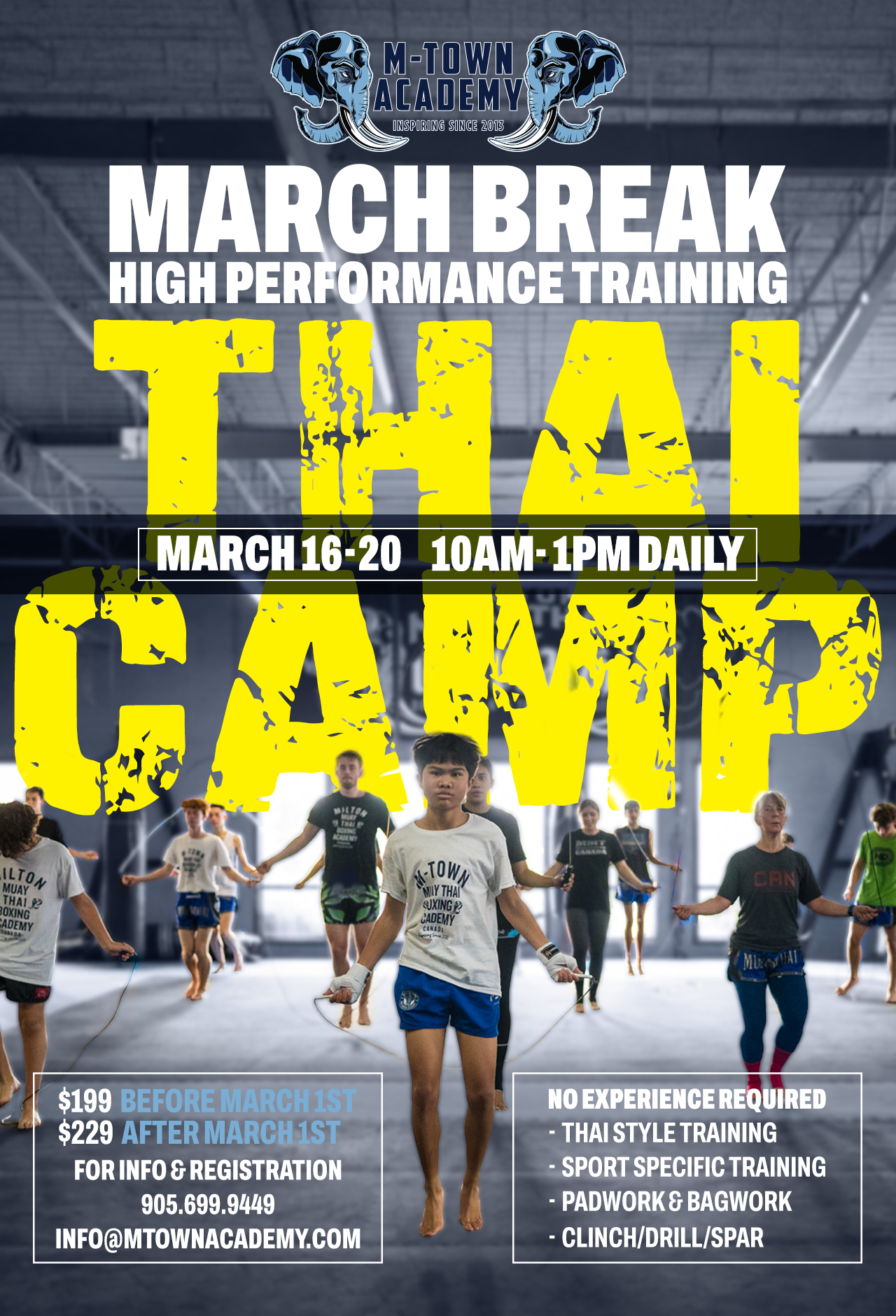 March Break High Performance Training Thai Camp
